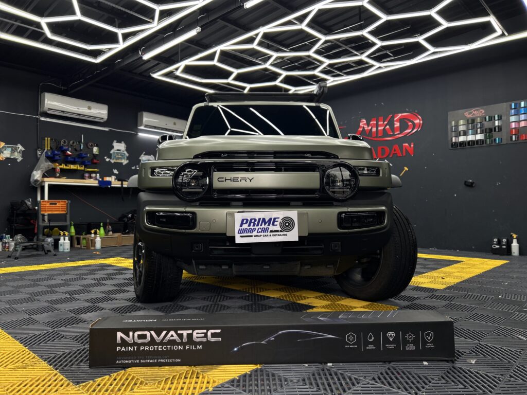 Chery V23 ผิวด้าน กับกล่องฟิล์ม NOVATEC Paint Protection Film