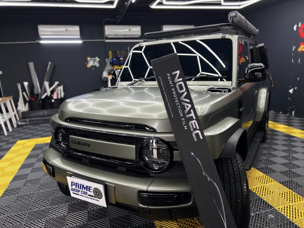 ติดตั้งฟิล์ม PPF ผิวด้าน Chery V23 ที่ Prime Wrap Car